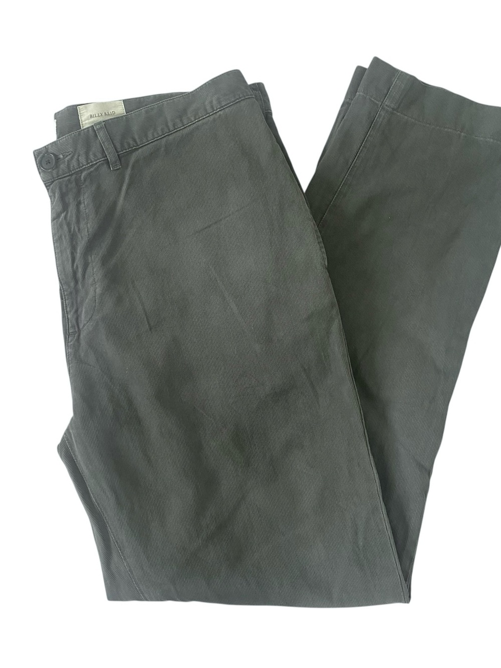 Billy Reid Leonard Gray Corduroy Pants 38x31.5, Straight Leg, Cotton